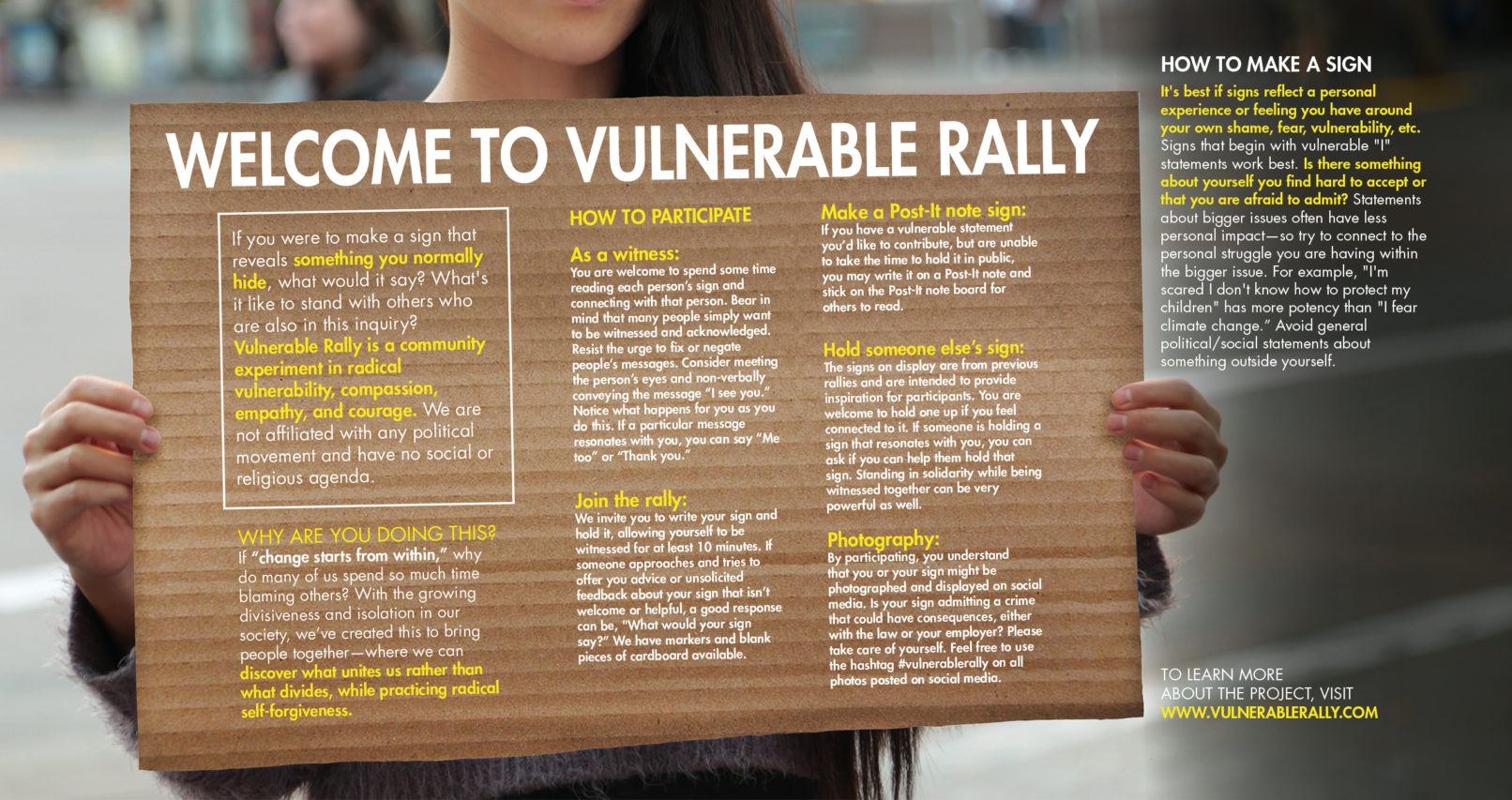 Welcome To Vulnerable Rally Banner